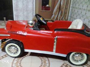 Toddler's Red Ride On Toy Car