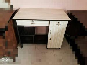 White Wooden Single Desk