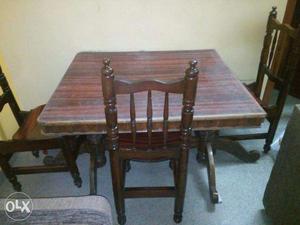 Wooden Dinning Table & Chair