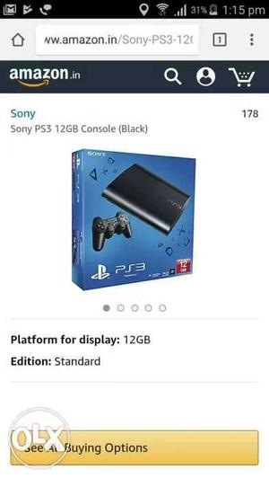12GB Sony PS3 Console Box Screenshot