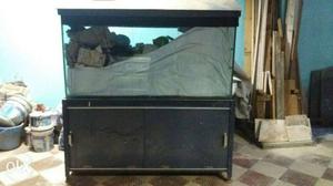 Big size fish tank with table for sale.price