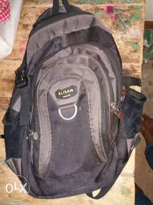 Black And Grey Alisan Backpack