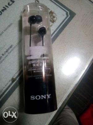 Black Sony Earbuds In Pack