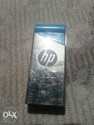 Blue And Stainless Steel HP Thumb Drive