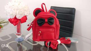 Girl's minnie mouse backpack - brand new