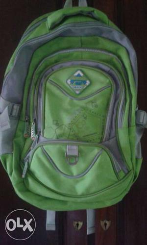 Green And Gray Backpack