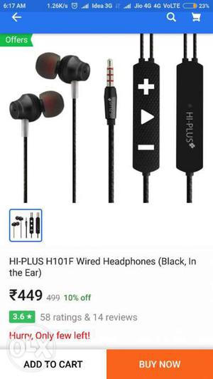 Hi-Plus H101F Wired Headphones Screenshot
