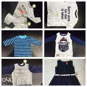 Kids branded t-shirt and frock wholesale