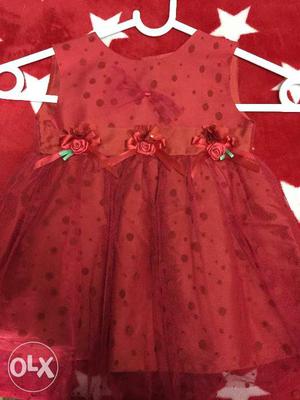 Petals red frock good condition. Bought from