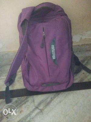 Purple American Zip Backpack