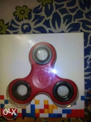Red Tri-blade Spinner In Box