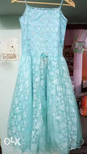Used only once... 7- 8 years girls long gown..