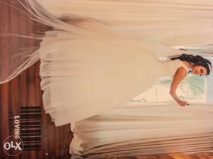 A custom made princess gown wedding dress that