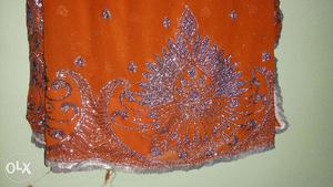A very attractive sari with blouse