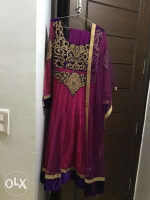 Anarkali suit in excellent condition