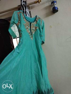 Anarkali with style,used once for sale. Bottom is