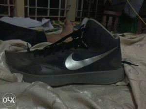 Black And Grey Nike Basketball Shoe 2 months used
