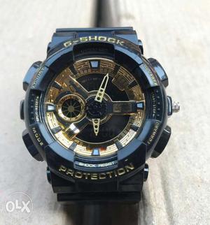 Black G-Shock Watch With Black Band