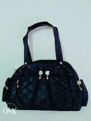 Black Padded Tote Bag