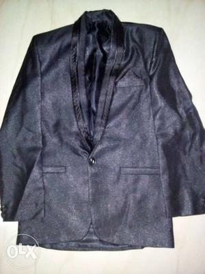 Black Shawl Lapel Suit Jacket