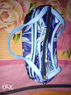 Blue And Light-blue Duffel Bag