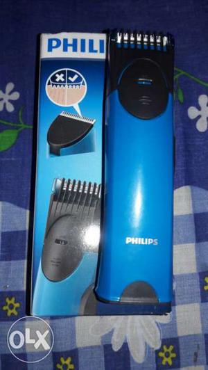 Blue Philips Hair Trimmer With Box
