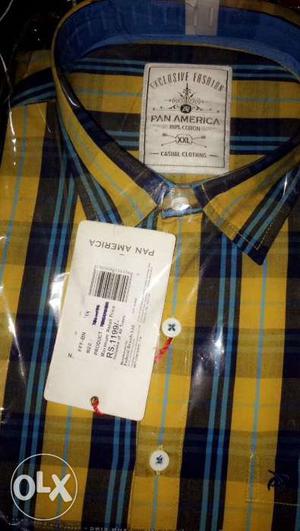 Brand New Pan America Shirt in Stripes Size 44