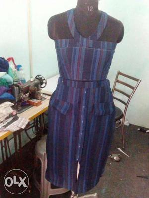 Denim crop top and skirt... can be made as per