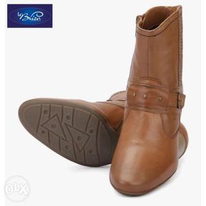 La Briza Tan Leather Ankle Boots (NEW)