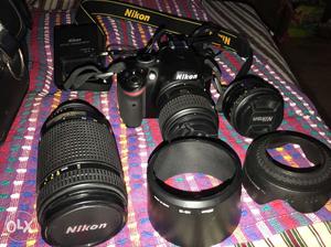 Nikon D Dslr camera with 3 lens perfect condition