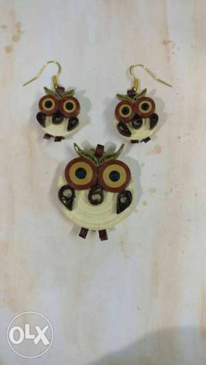 Owl Quilling Earrings