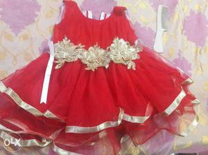 Party wear dress for girl age 6 month to one wear