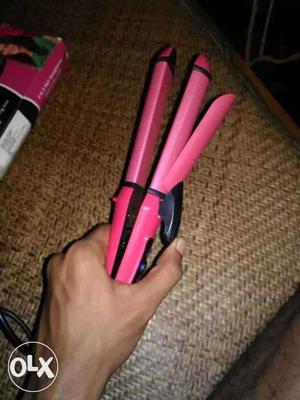 Pink And Black Hair Curler