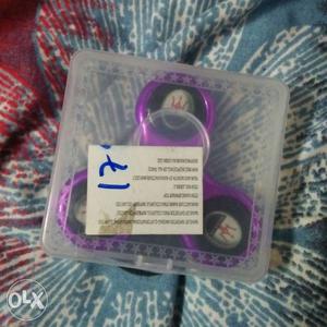 Purple 3-side Fidget Pinner In Case