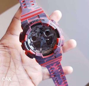 Purple And Pink G-shock Watch