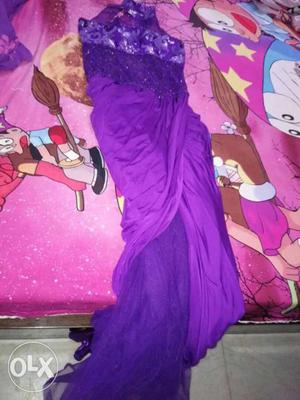 Purple gown one time wored