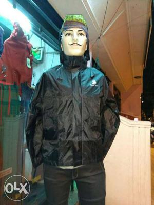 Rain jacket complete seam sealed from inside, set
