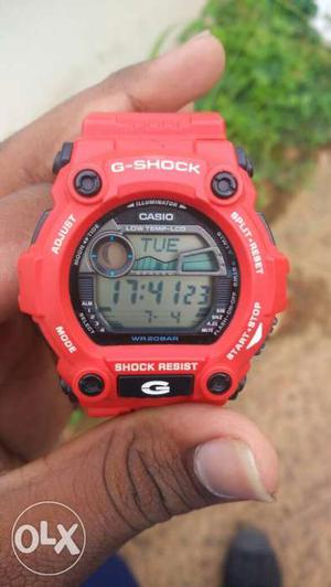 Red And Black G-Shock Sports Watch