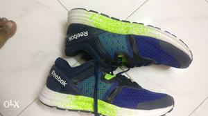 Reebok Black-Dark-blue-green-white-and-blue Shoes