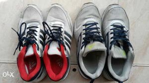Two Pairs Of Adidas Sports Shoes