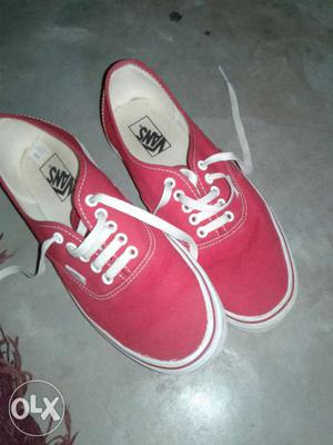 Vans red shoes size -8 no deffect, new shoes