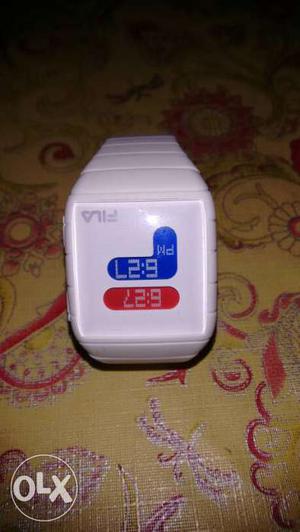 White Fila Digital Watch