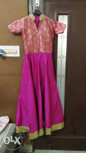 Women's Pink And Purple Dress