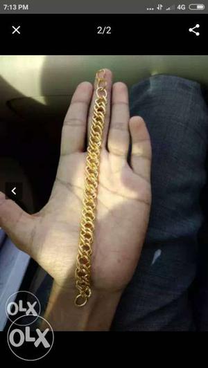Best one gram gold for men's bracelet very