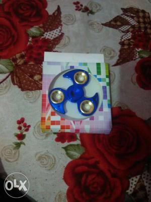 Blue Tri Hand Spinner In Box