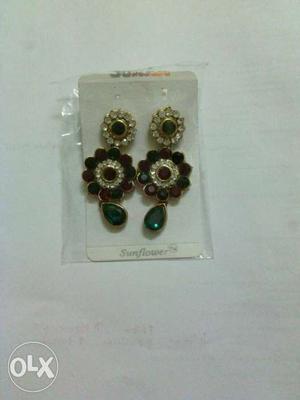 Brand new red and green earrings.never been worn