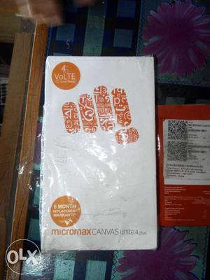 Brand new sil pack micro max canvas unit 4plus 4g