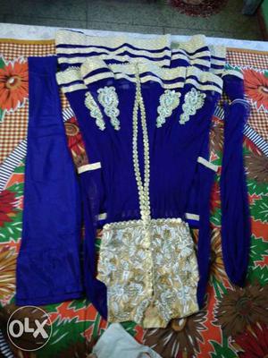 Bule colour 2 piece bajirao mastani dress with