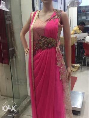 Fresh pink party wear fits upto size 42 at
