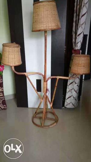 Lamp made of cane, unused